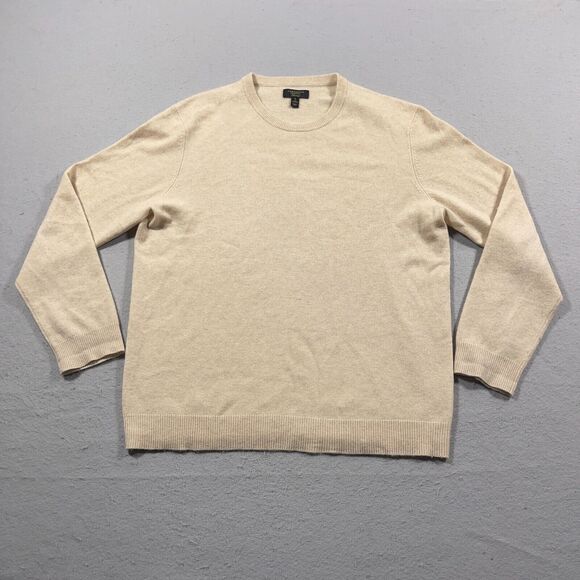 Club Room Other - Club Room Luxury Cashmere Sweater Mens XL Beige Preppy Casual Office Work
